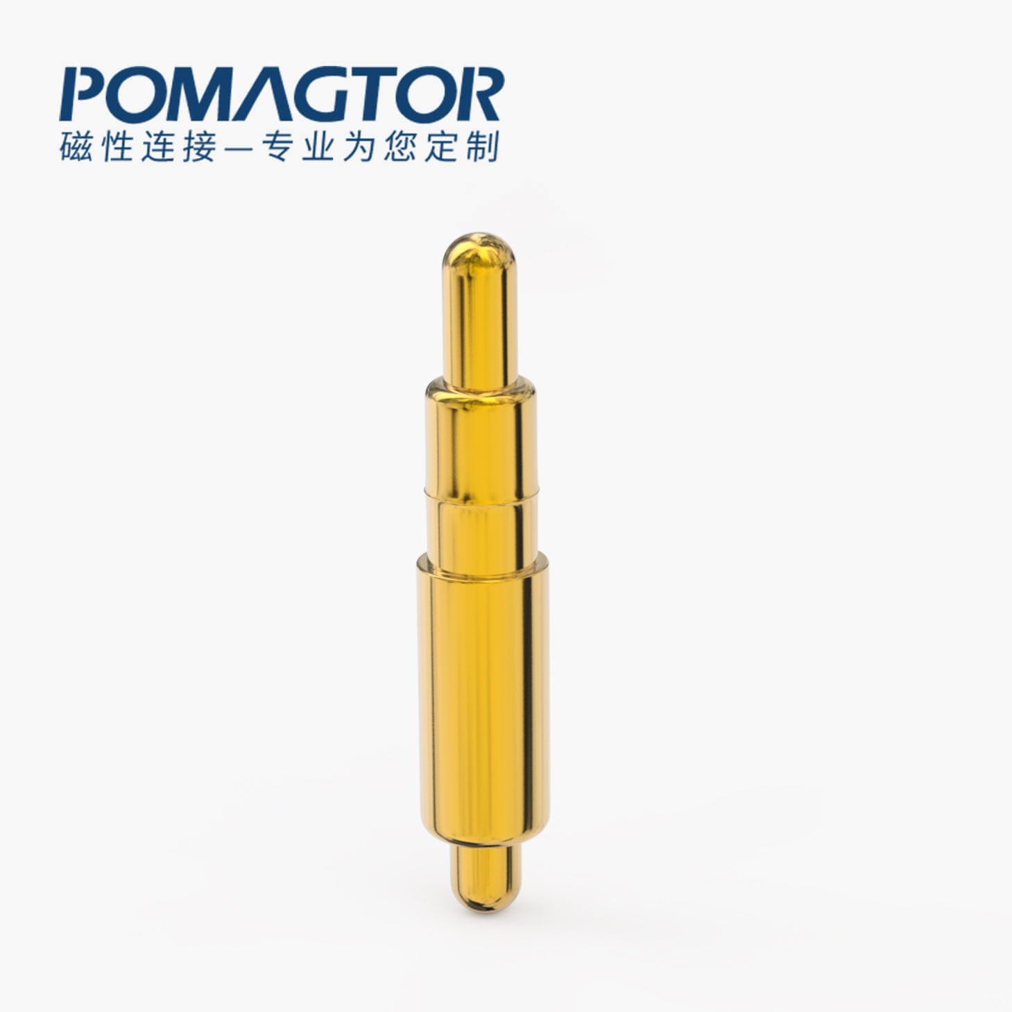 弹簧针 双头式：电镀黄铜Au1u，电压12V，电流1A，弹力10000次+，工作温度-40°~150°