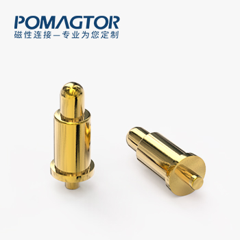 弹簧针 DIP式：电镀黄铜Au3u，电压5V，电流1A，工作行程1.0mm:60±20gf，弹力10000次+，工作温度-30°~85°