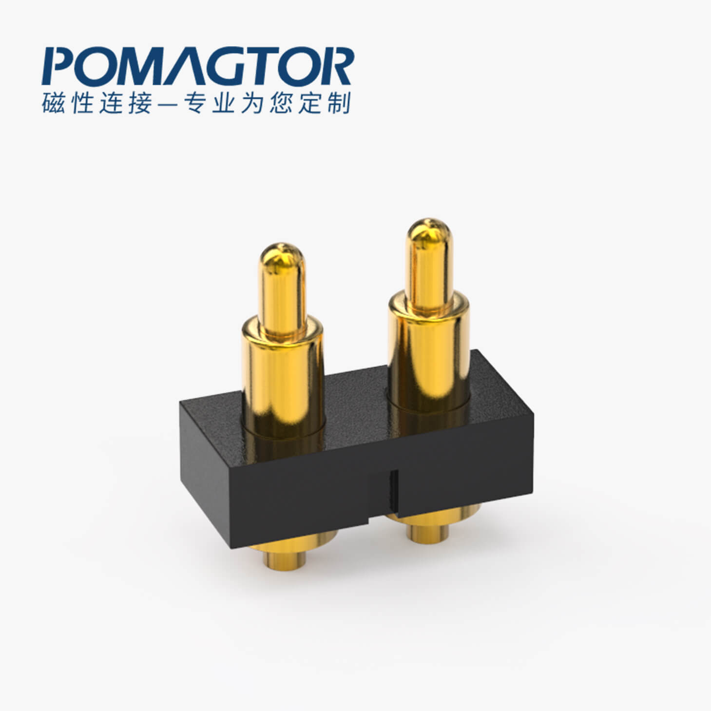 弹簧针连接器 DIP式：2PIN，电镀黄铜Au4u，电压36V，电流1A，工作行程1.0mm:35±20gf，弹力30000次+，工作温度-30°~85°