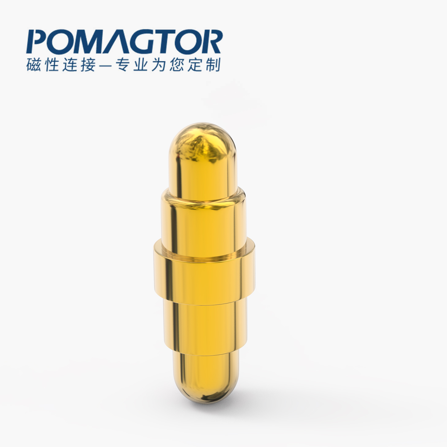 弹簧针 双头式：电镀黄铜Au1u，电压12V，电流1A，弹力10000次+，工作温度-40°~150°