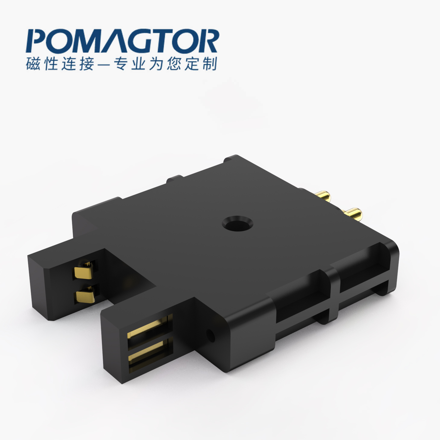 弹簧针连接器 其他类：2PIN，电镀黄铜Au5u，电压12V，电流4A，工作行程2.5mm:80gfMax，弹力10000次+，工作温度-30°~85°