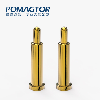 弹簧针 SMT式：电镀黄铜Au1u，电压12V，电流1A，弹力10000次+，工作温度-40°~150°