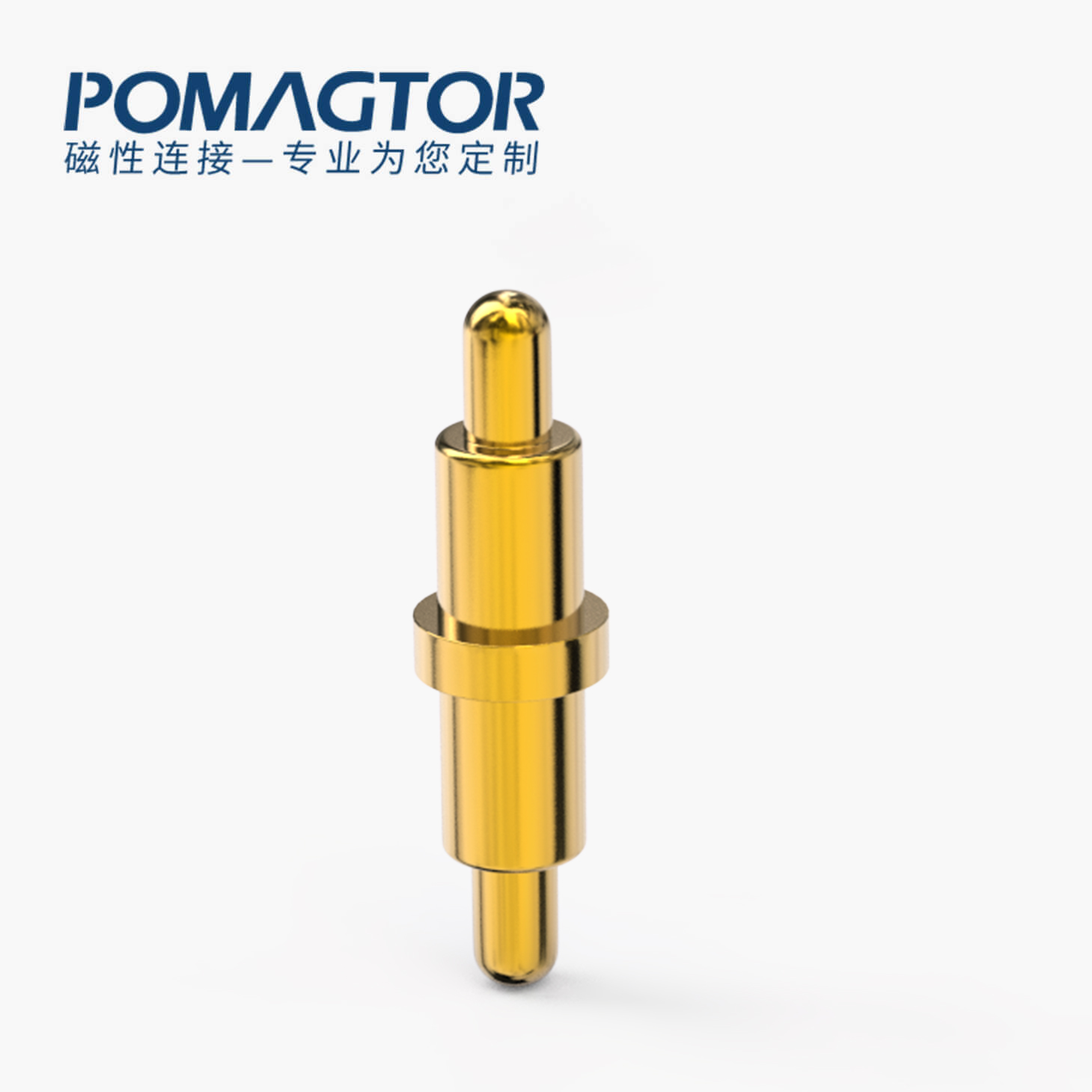 弹簧针 双头式：电镀黄铜Au1u，电压12V，电流1A，弹力10000次+，工作温度-40°~150°