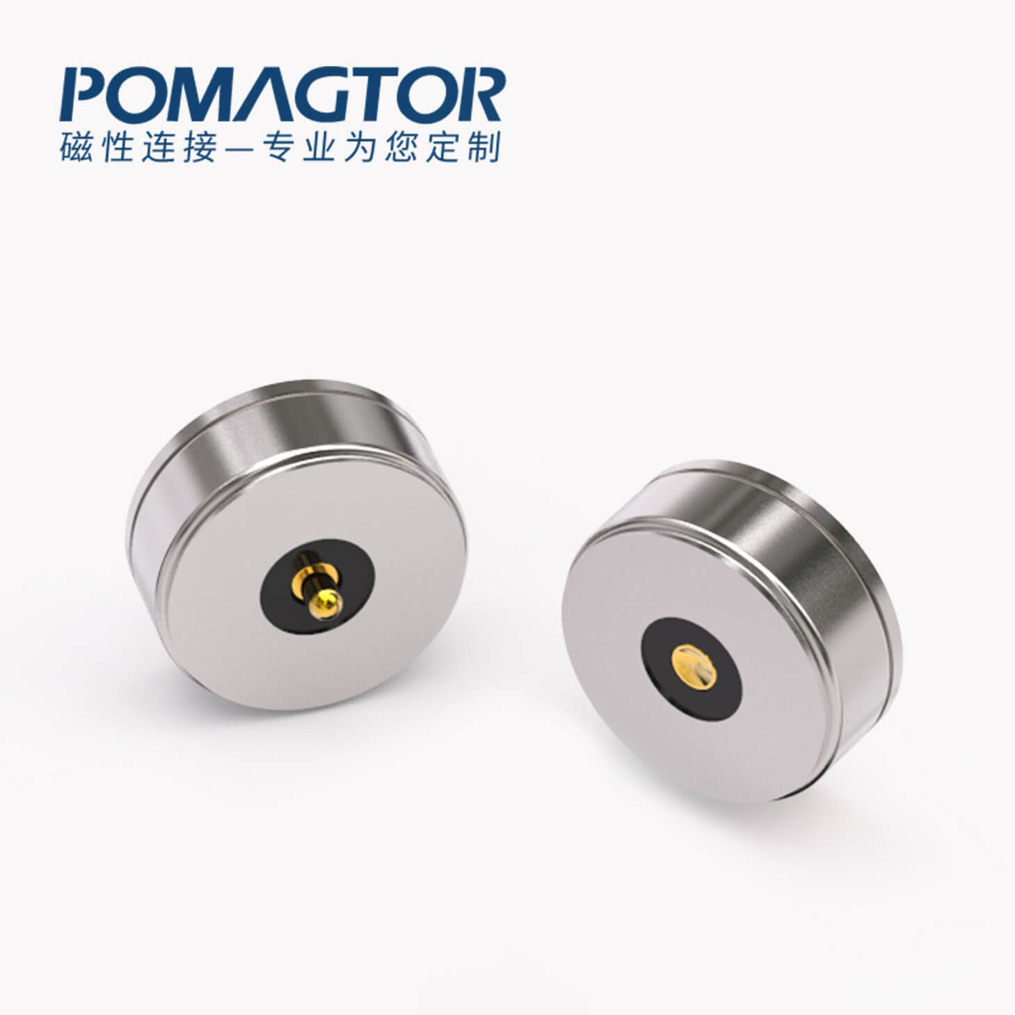 磁吸连接器 圆形磁性系列：2PIN，电压12V，电流2A，工作温度-30°~85°