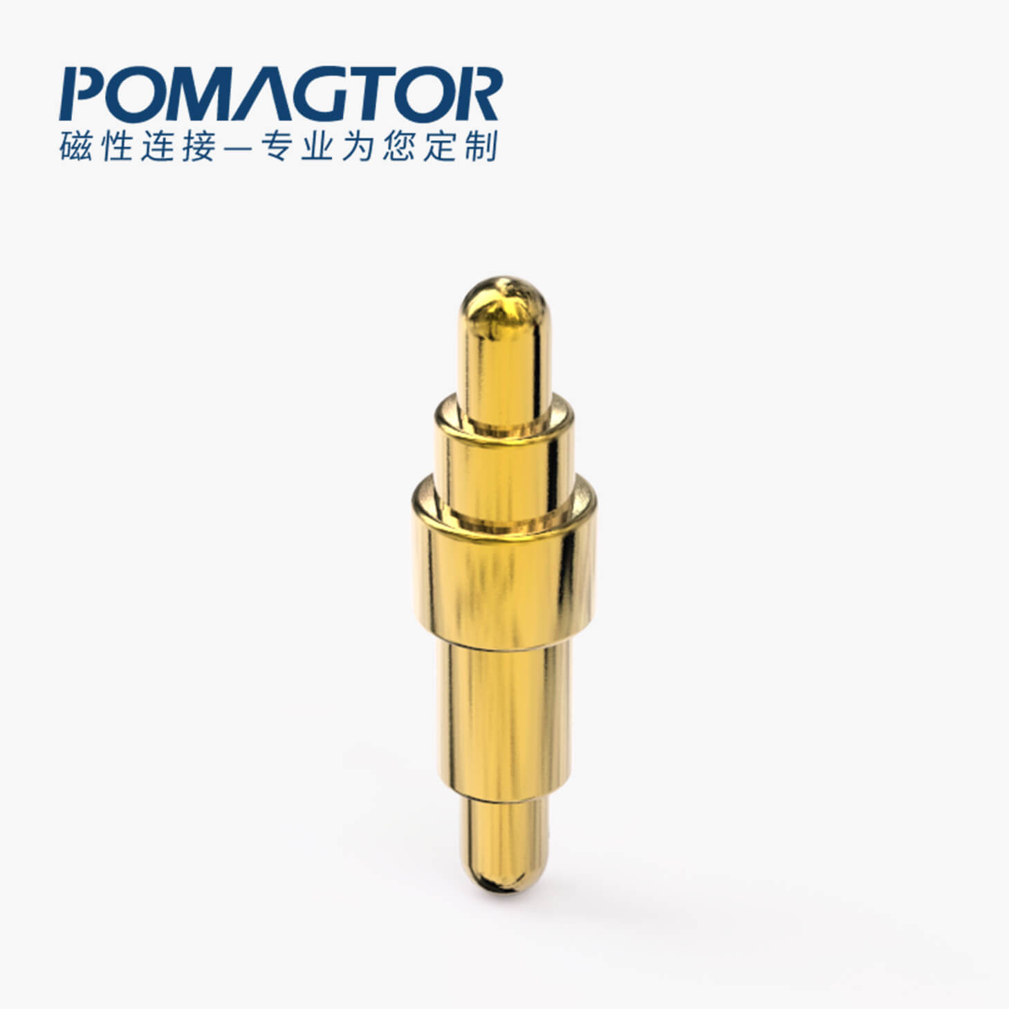 弹簧针 双头式：电镀黄铜Au1u，电压12V，电流1A，弹力10000次+，工作温度-40°~150°